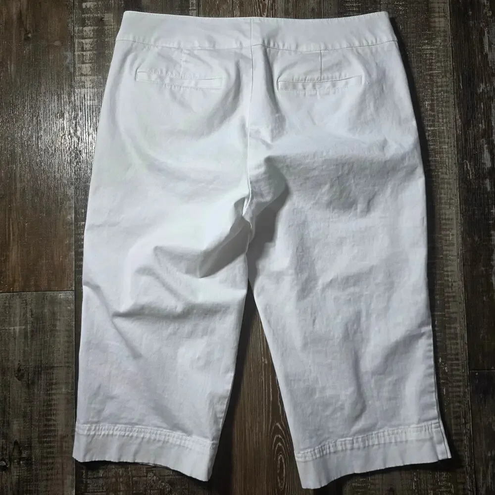 Dockers Khaki Capri Pants White Women's Size 12